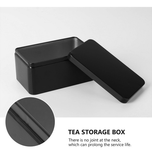 Caja Rectangular De Hojalata, Miniportátil, Para Guardar Hoj