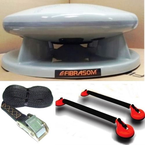 Caixa De Propaganda Volante Fibrasom Pv 550 + Cinta + Rack Cor Branco