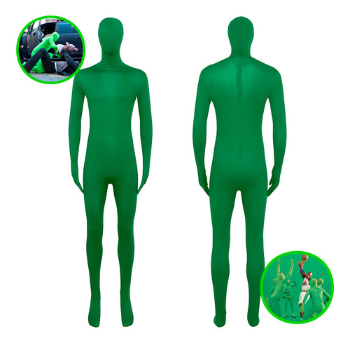 Traje Verde Cuerpo Completo Fotografía Video Chroma 180 Cm