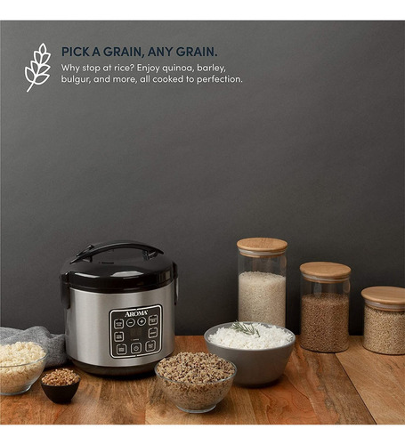 Olla Arrocera Aroma Housewares, 450 W, Digital, 1,88 Litros