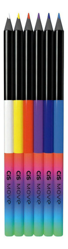 Lápiz de color triangular Cis Move 12 color (s) Sertic PCT.c/12