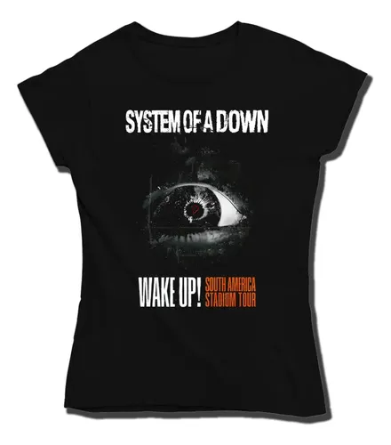 Camiseta Premium Dtf Dama System Of A Down Wake Up! 2025