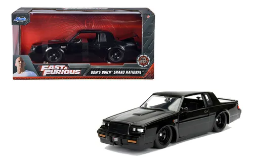 Jada Toys 1:24 Fast & Furious - 87 Buick Grand National, Ne. Color Negro Brillante