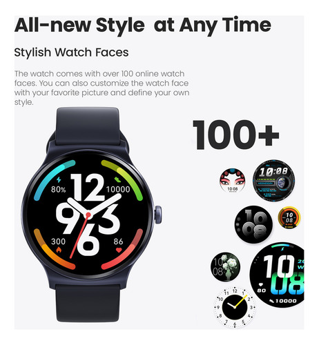Intelligent Watch Bt, Reloj Inteligente Solar Con Pantalla D