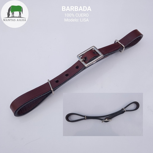 Imagen 1 de 1 de Barbada De Cuero Para Frenos Caballos