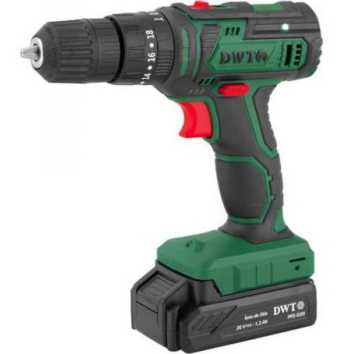 Parafusadeira Com Impacto 3/8  20v Com 18 Peças Pfd 020i Dwt