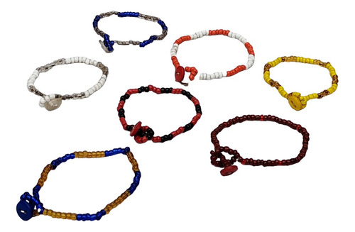 Collares Y Pulseras Santería Oya Oshun Yemaya Elegua 14 Pz