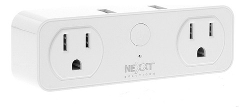 Multitoma Inteligente Nexxt Wifi Google Alexa, 2 Tomas 2 Usb Color Blanco 110v