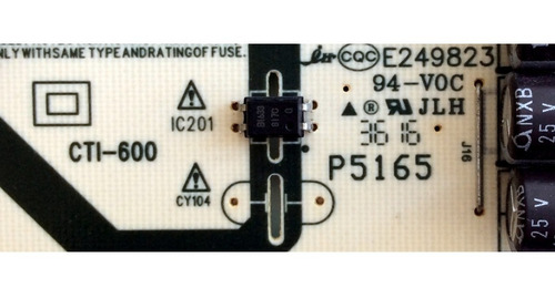 Fuente Lg Cov33916001 / 168p-l3l02j-w1 Modelo 40lh5000-ua (Usado)