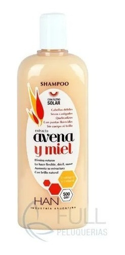 Han Shampoo Avena Y Miel 500 Cm.