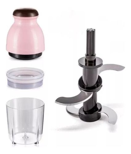 Moedor De Carne Elétrico Máquina De Comida De Bebês Papinha Cor Rosa 110v