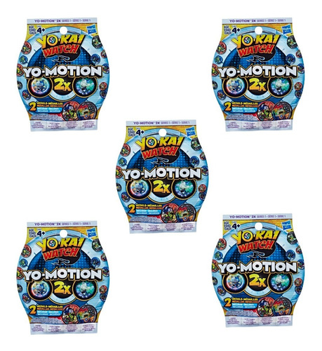 Imagen 1 de 4 de Pack De 5 Paquetes De Medallas (2 C/u) De Yo Kai Hasbro