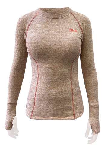 Camiseta Termica Dama Lana Merino Invierno Deportiva Oslo