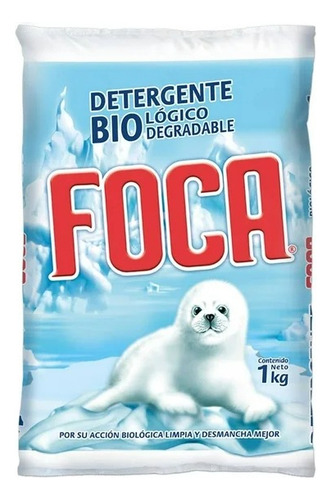 2 Pza Detergente En Polvo Foca 1 Kg