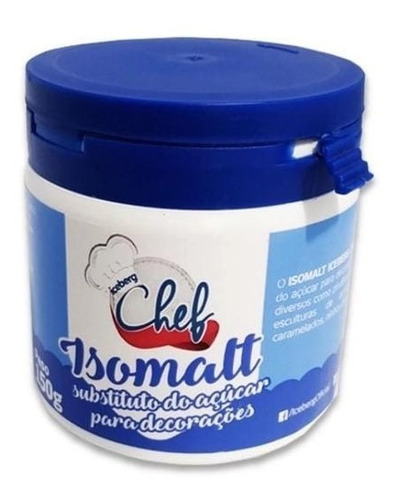 Isomalt 150g Iceberg Chef Açúcar Invertido P/ Pirulitos