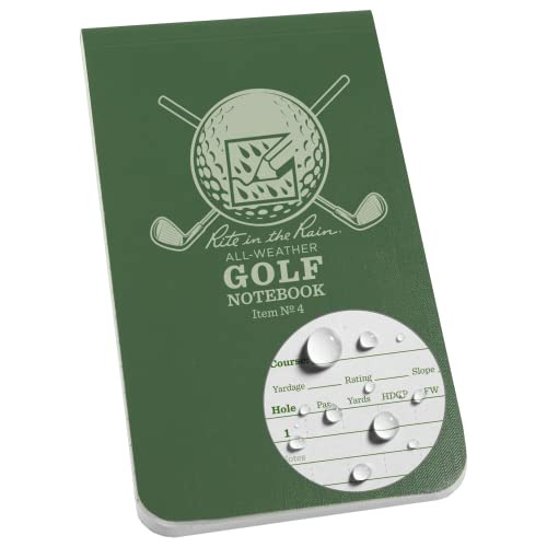 Cuaderno De Golf Cualquier Clima, 3.5  X 6 , Cubierta V...