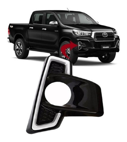 Parrilla Paragolpe P/ Toyota Hilux 2019 2020 2021 Acomp Crom