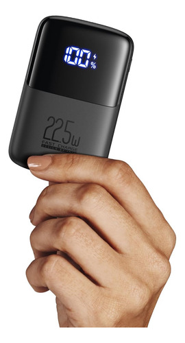Cargador Portatil Pequeño Para Dispositivos Moviles Negro