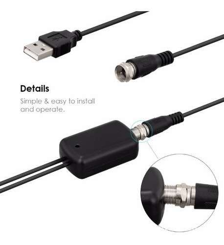 Imagen 4 de 6 de Antena Full Hd Para Interiores Largo Alcance Ultra Plana