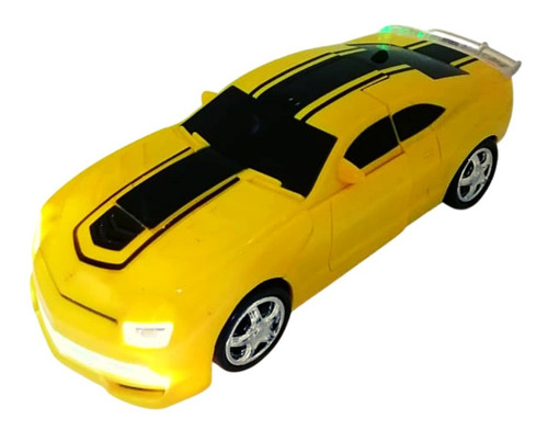 Robot Carro Transformers Camaro Bumblebee Luces Sonido 8986