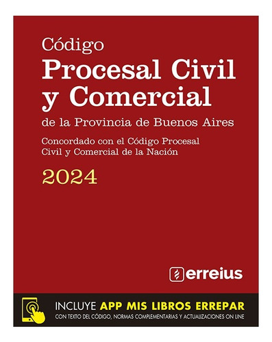 Código Procesal Civil Y Comercial De Buenos Aires 2024