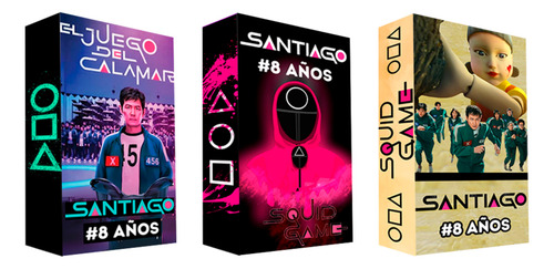 Bolsitas Cumpleaños Personalizada X30 El Juego Del Calamar