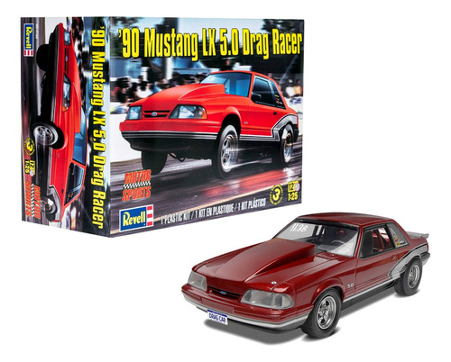 Auto 90 Mustang Lx 5.0 Drag Racer 1/25 Model Kit Revell