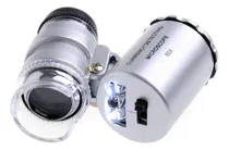 Comprar Lupa Mini Microscopio Relojero 60x Con Luz Led Varios Usos