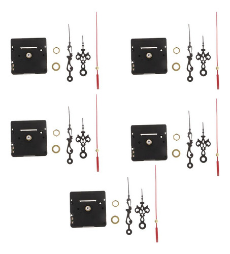 5 Sets Reloj De Pared Mecanismo De Movimiento Motor Forma De