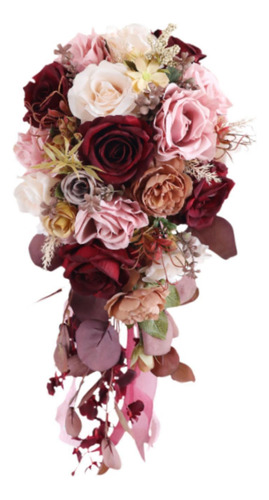 Ramo De Boda, Novia Con Flores, Ramo De Mano Romántico