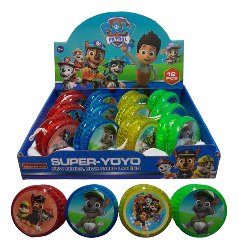 Yoyo Yo Yo Luz Paw Patrol Caja 12 Colección Sorpresas Piñata