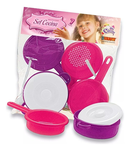 Juego Set De Cocina Ollas Y Sartenes 7 Pzs Duravit 612 Lanus