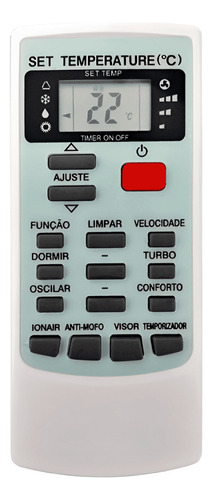 Controle Remoto Ar Condicionado Compatível Elgin Ecoplus