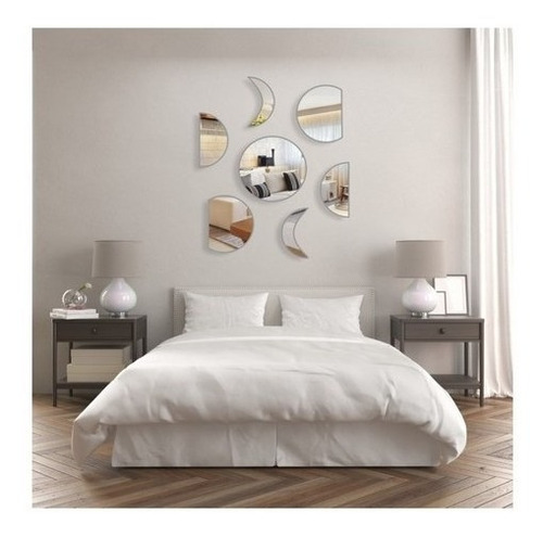 Imagem 4 de 5 de Espelho Decorativo Fases Da Lua Em Acrílico Promoção!