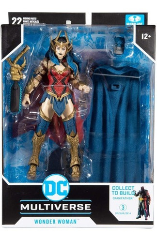 Imagen 7 de 8 de Mcfarlane Figura Mujer Maravilla Wonder Woman Articulada Dc Superman Multiverso Dark Nights Escala 18cm Original