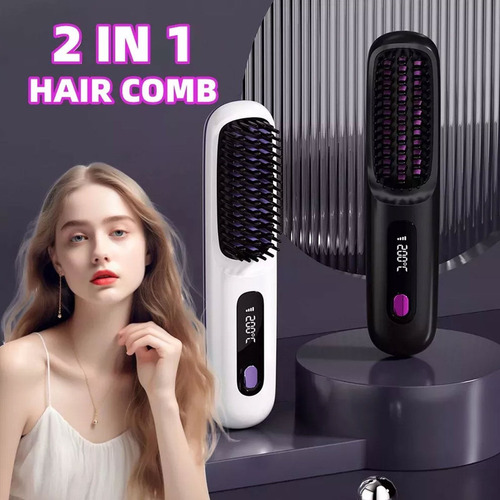 Multifuncional De Cerâmica Cabelo Portátil Sem Fio Lcd