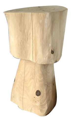 Tronco Mesita Auxiliar De Madera Cipres