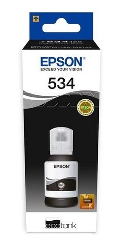 Botella Epson T534120 Negro Pigmento Serie M