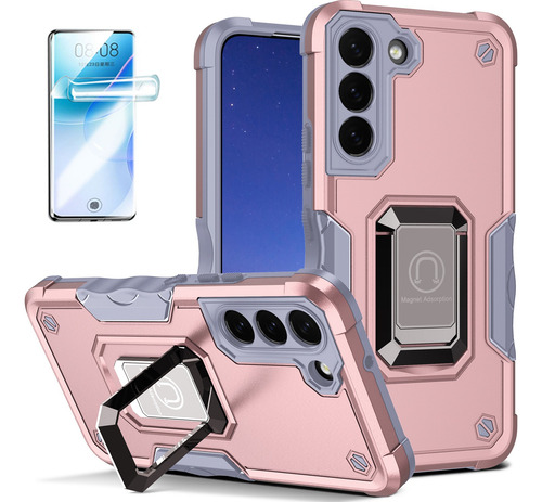 Funda Magnético Anillo Con Uso Rudo Para Samsung +mica