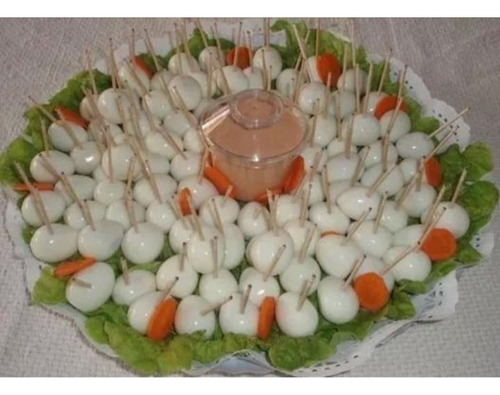 Huevos De Codorniz Cocidos Para Pasabocas Listo Para Servir