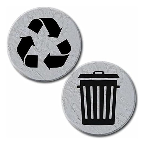 Logotipos De Reciclaje Y Basura Etiquetas Adhesivas (pa...