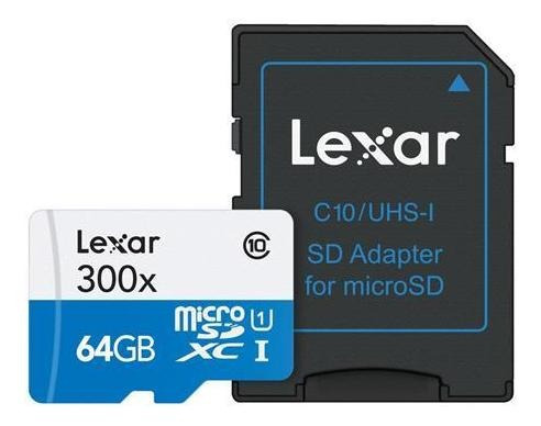 Tarjeta De Memoria Lexar 64gb Microsdxc High Performance Uhs