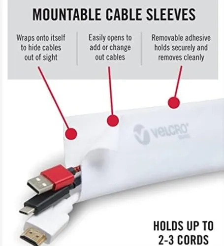 Fundas Para Cables Marca Velcro. Organice Los Cables Desorde