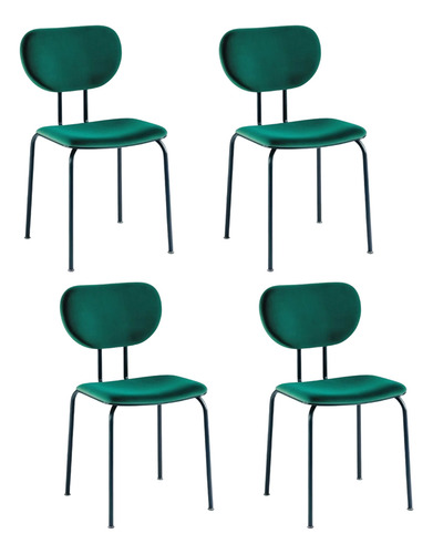 Sillas Comedor Living Moderna Diseño Otto Tapizado Pana X4