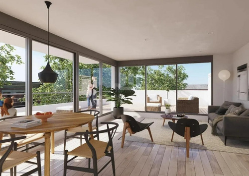 Imagen 5 de 7 de Apartamento Pocitos Venta Monoambiente Buxareo Y Rivera Ed. Vyana Con Terraza!!!