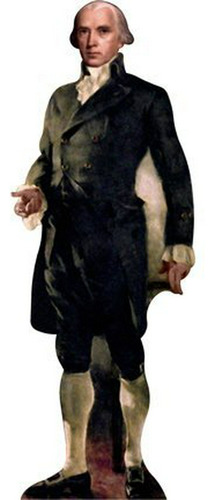 H76023 James Madison Figura De Cartón Del Espectador De Pie.