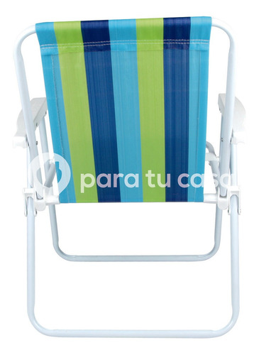Sillón Playa Camping Pescador Acero Rafia Mor Ct