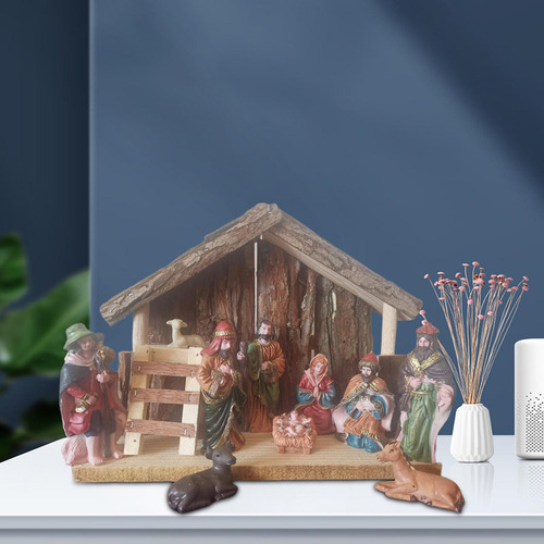 Cristo Natividad Escena Estatua Jesús Pesebre Nacimiento