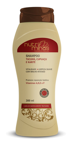 Shampoo Tucumã Cupuaçu E Karité 300ml Pós Química Nutriminas