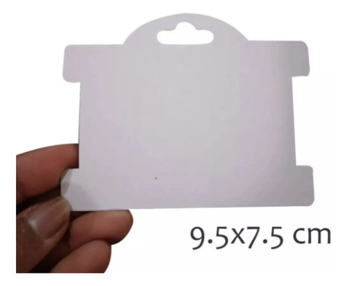 100 Cartones Para Pulseras, Con Bolsa De Celofan 9.5x7.5 Cm